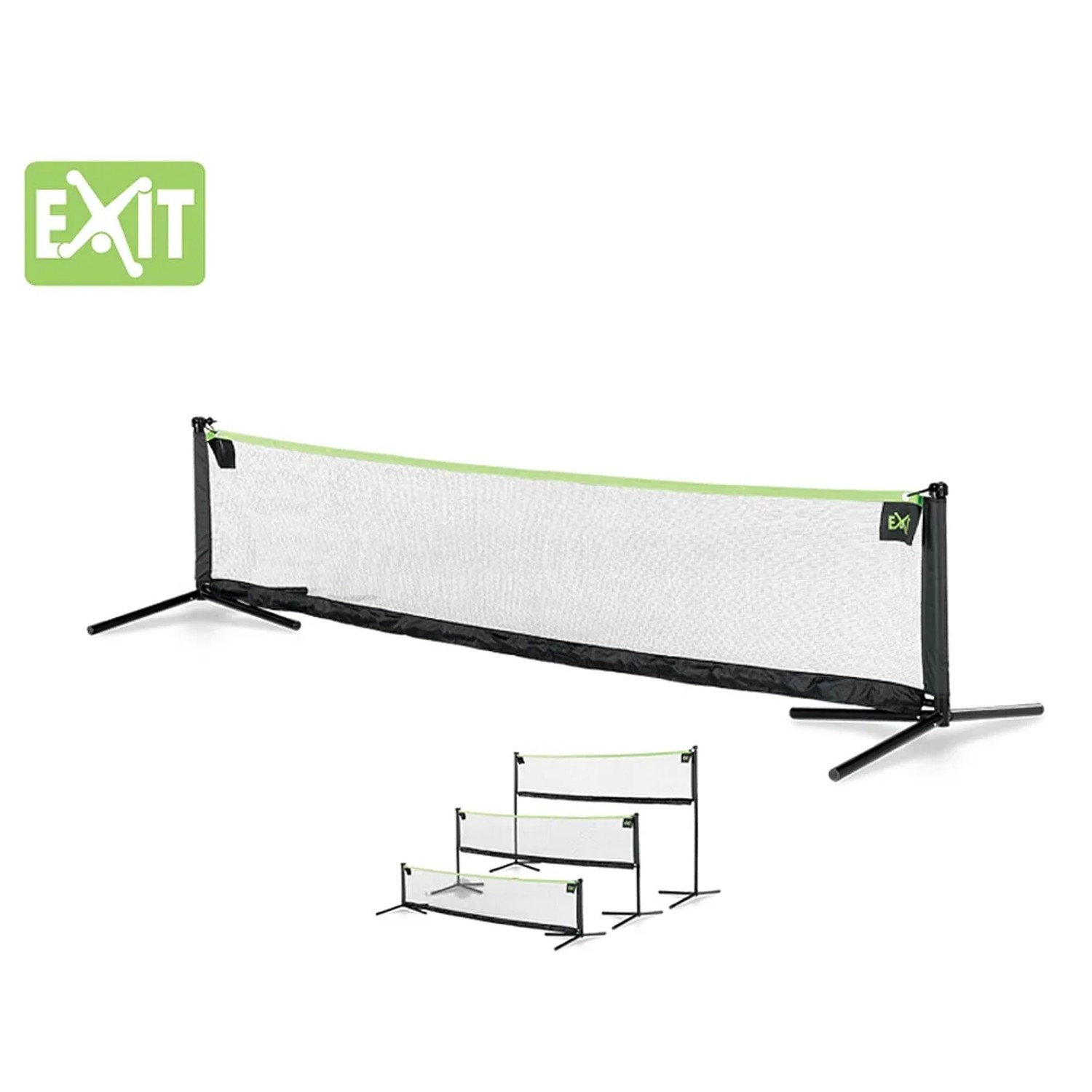 EXIT Sportnetz, 155x300cm, schwarz, höhenverstellbar für vielseitigen Spielspaß.