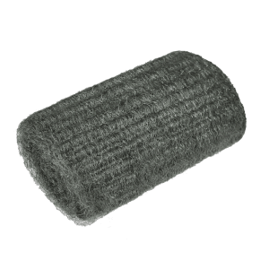 Graue RAKSO Stahlwolle Pads Sorte 1 mittel. Rechteckige Schleifmittel-Pads zum Polieren, Glätten und Reinigen von Oberflächen.
