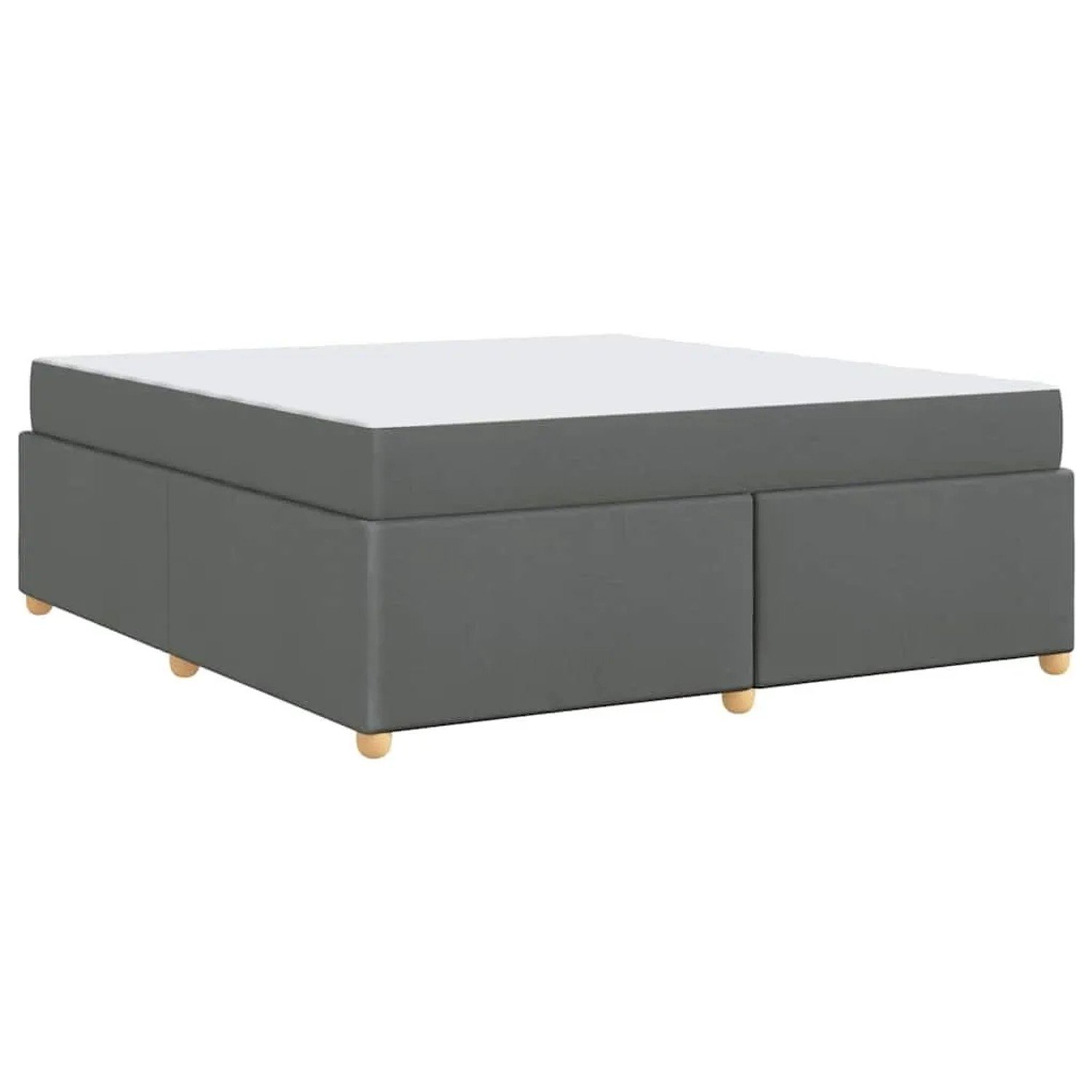 vidaXL Bettrahmen mit Matratze Dunkelgrau 180 x 200 cm Stoff 3399371