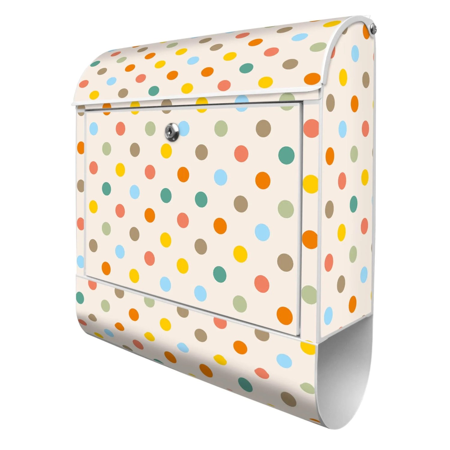 Banjado Design Briefkasten Weiß Pulverbeschichtet 39x47x14cm 2 Schlüssel Mi günstig online kaufen