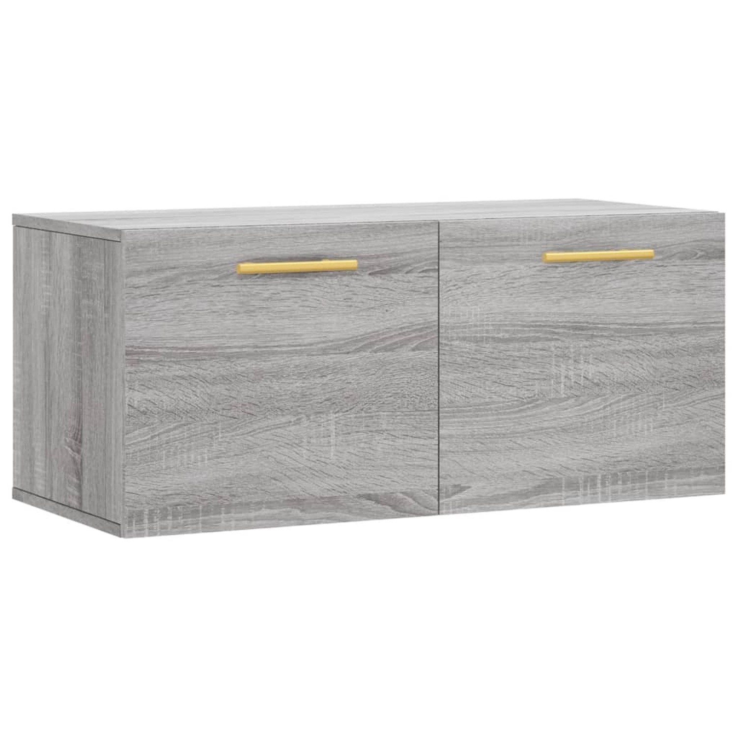 vidaXL Wandschrank Grau Sonoma 80x36,5x35 cm Holzwerkstoff Modell 6 günstig online kaufen
