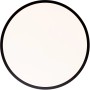 Weiße LED Deckenleuchte Slimline, Ø 33cm, mit schwarzem Rand. Moderne Lampe für Innenräume.