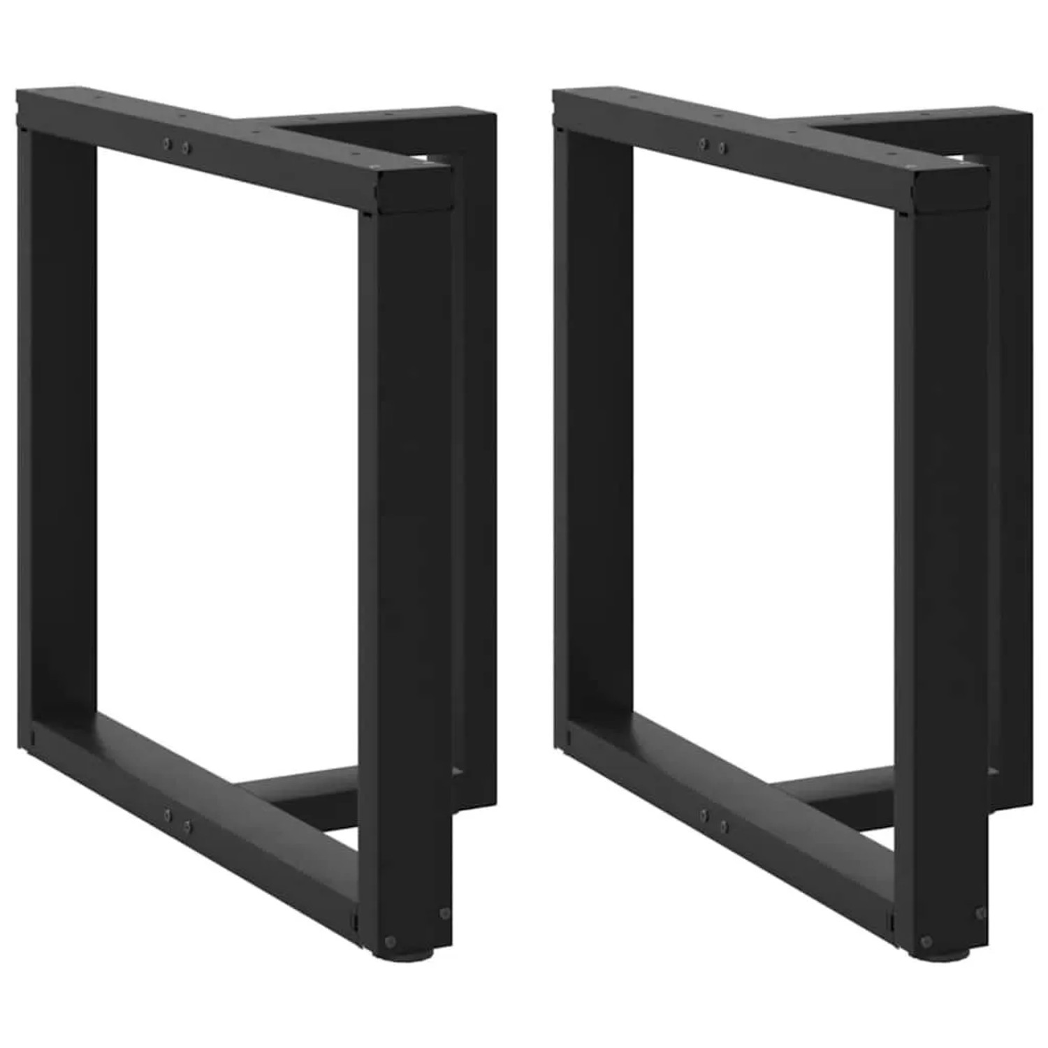 vidaXL Esstischbeine T-Form 2 Stk Schwarz 80x35x72-73 cm Stahl 4013060
