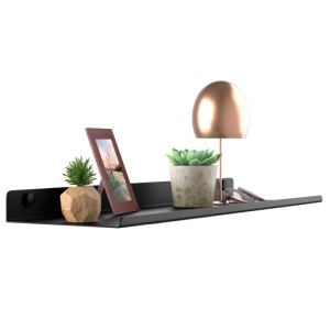 SOTECH Design Wandregal HOVER-V 450 x 130 x 30 mm Schwarz für Wandmontage