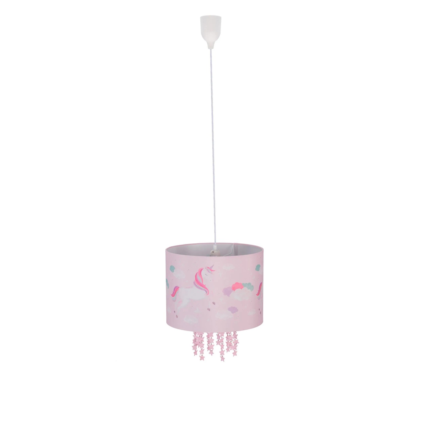 Relaxdays Hängelampe Kinderzimmer Kunststoff Rosa Verstellbar 158 cm x 35 cm 0,6 kg