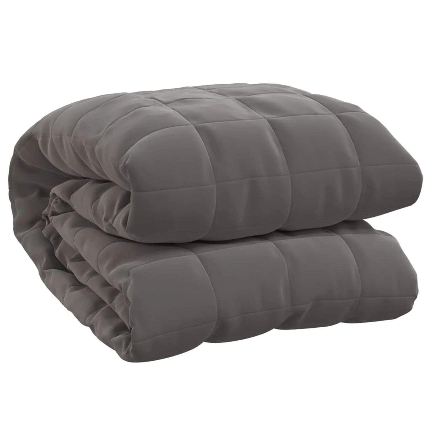 vidaXL Gewichtsdecke Grau 152x203 cm 11 kg Stoff Modell 1