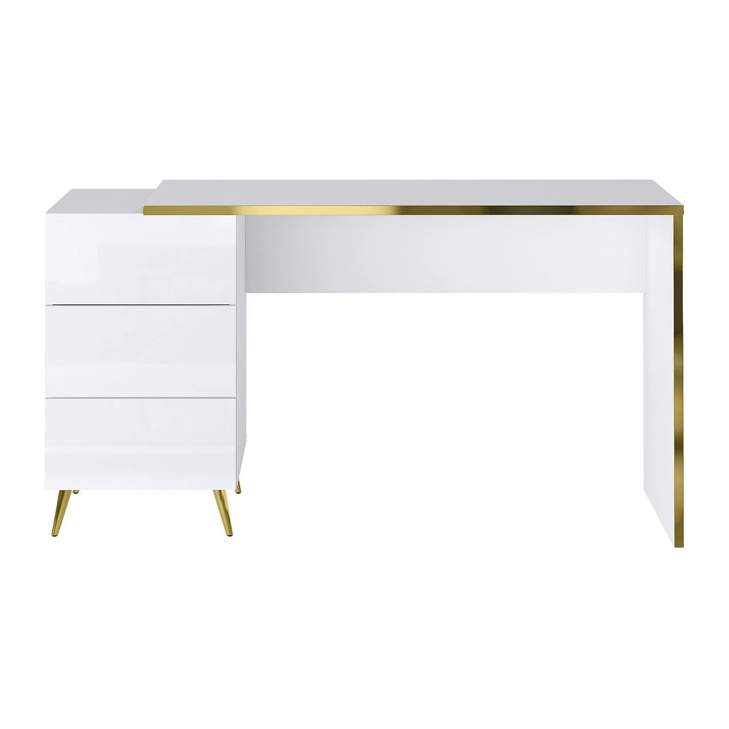 Vente-unique Schreibtisch Marzialo Weiß 142.4 cm