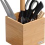 Kesper Utensilienbox aus Bambus mit Küchenutensilien wie Messer und Schere.