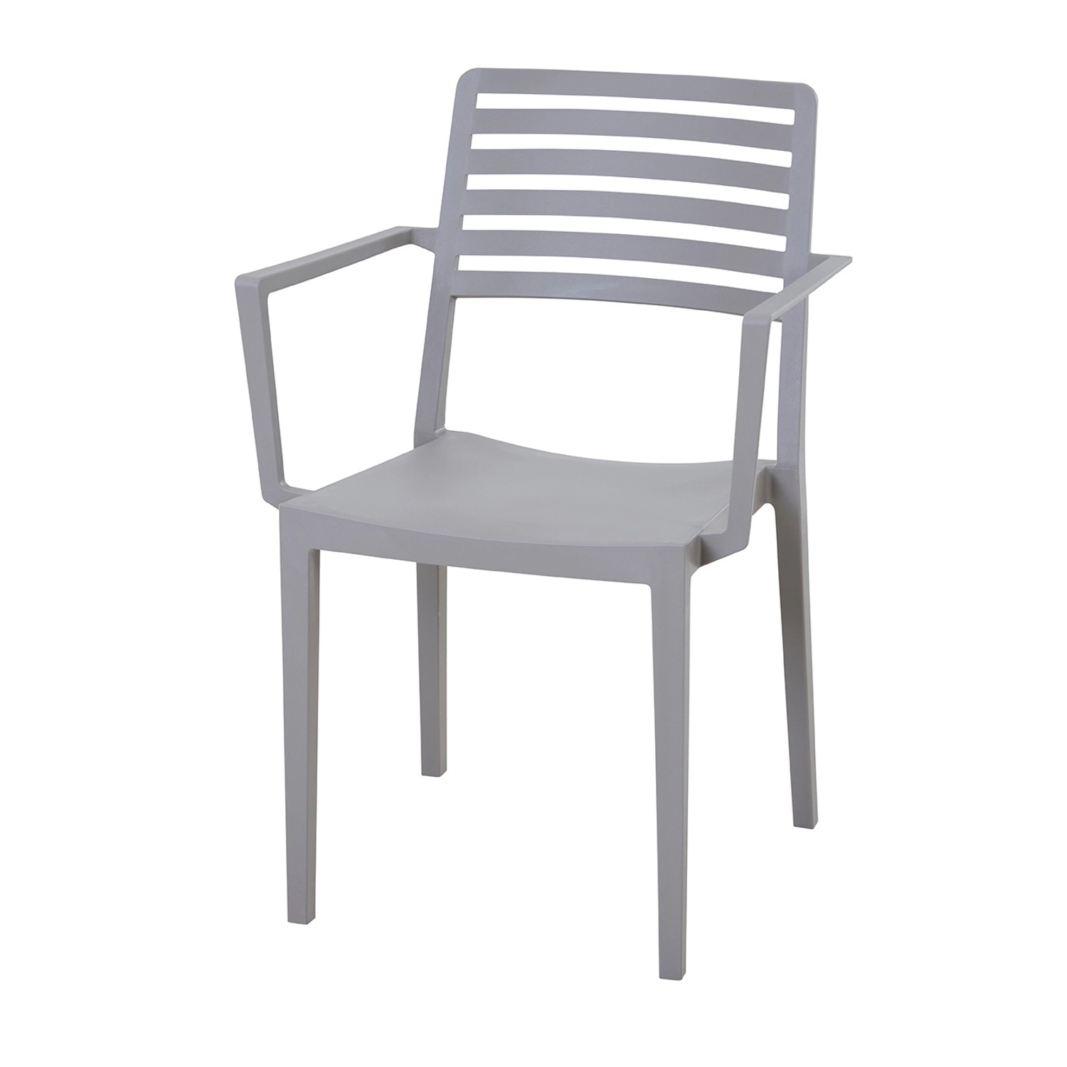 Siena Garden Stapelsessel Alles Taupe Glasfaserverstärkt 80 x 57 x 56 cm