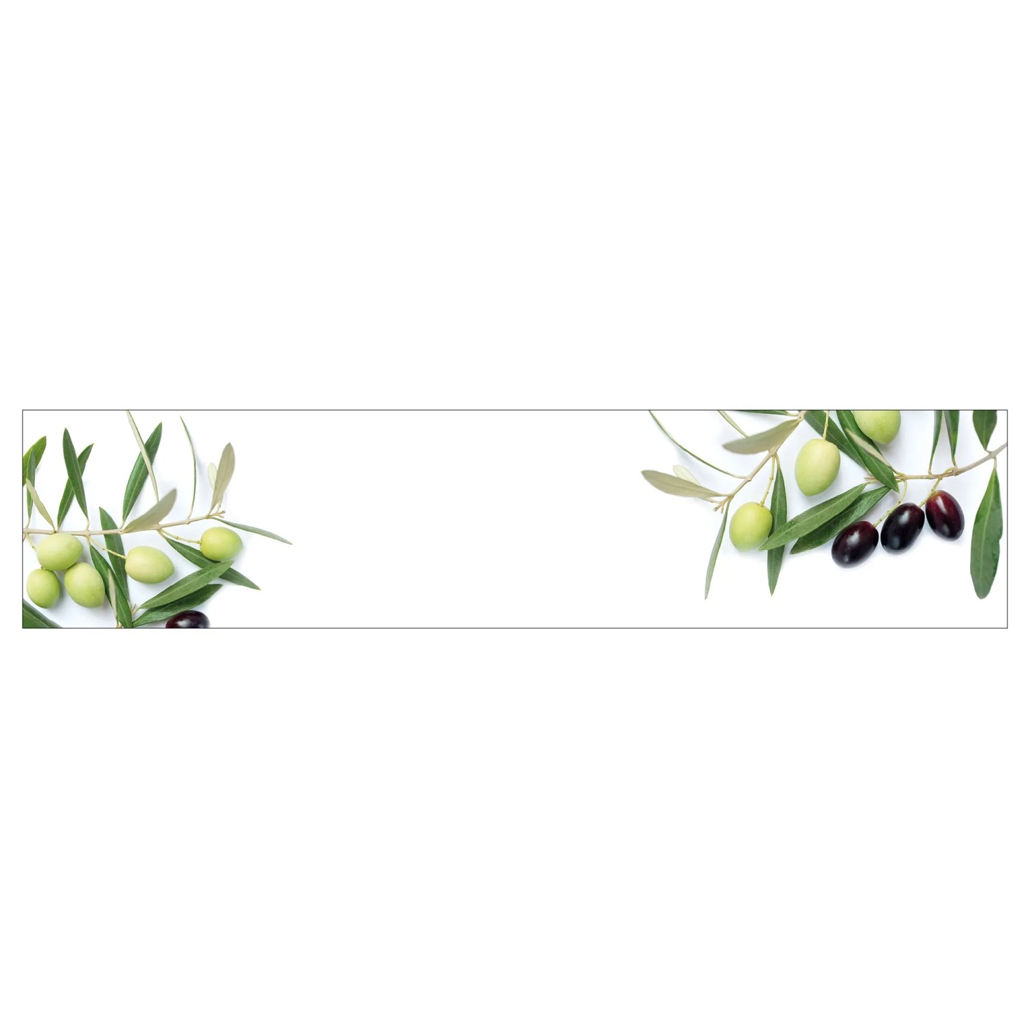 MySpotti Küchenrückwand Profix Cucina Olivenzweig 270 x 60 cm Olivengrün