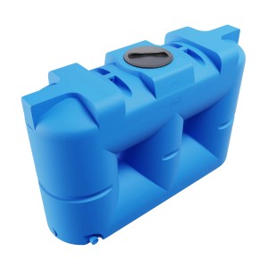 KMND 2000L Flach Trinkwasser Wassertank Blau