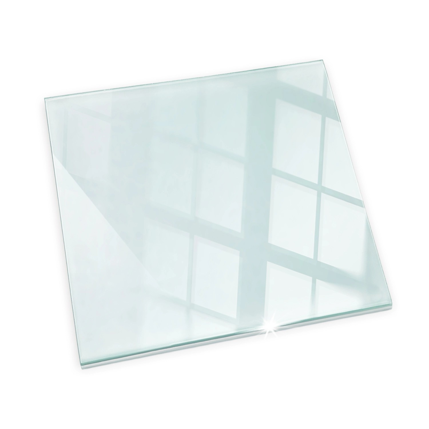 Tulup Glasplatte für Kamin Kaminunterlage aus Glas Transparent Quadrat 50x5 günstig online kaufen