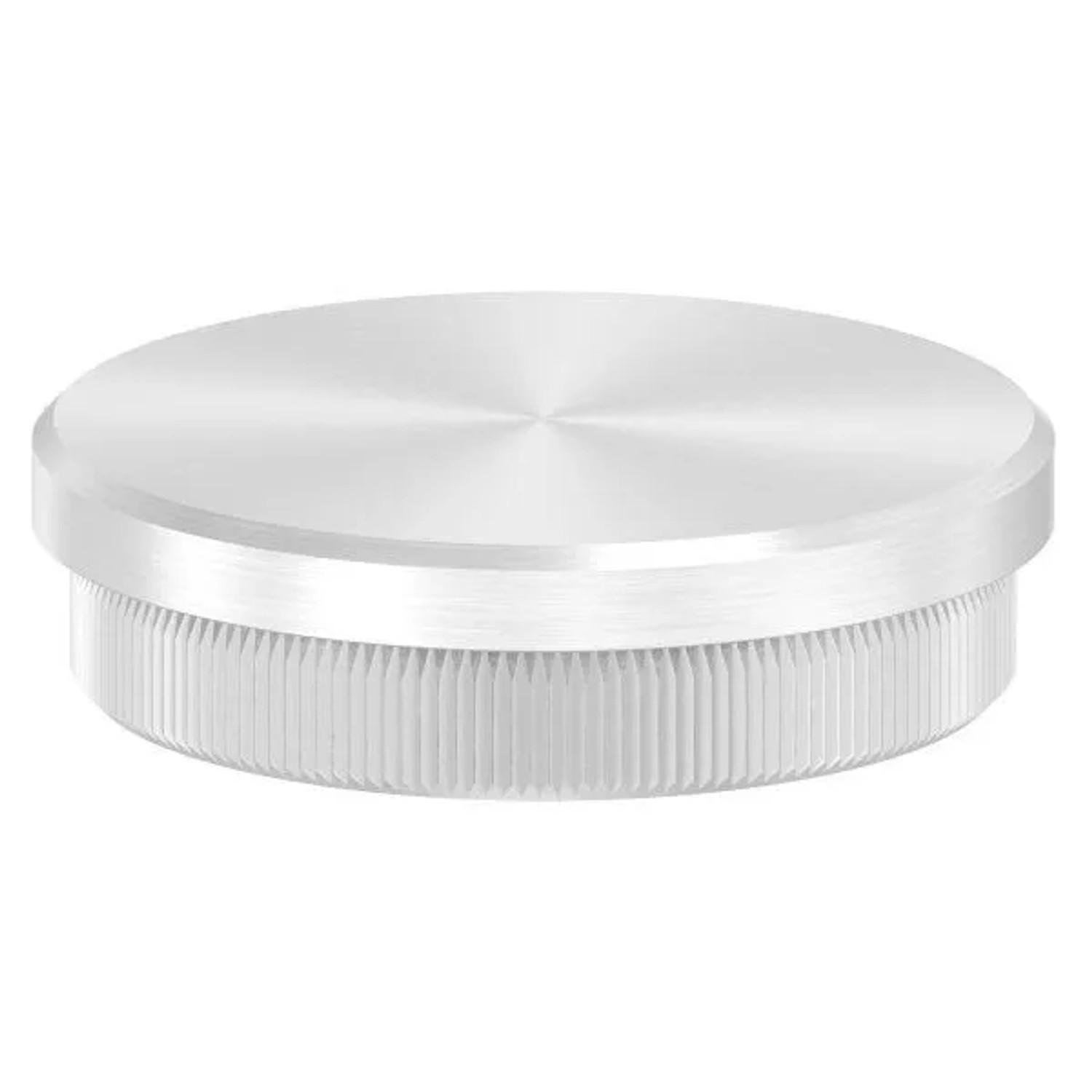 FeNau Einsteckstopfen Edelstahl V2A Für Rohr Ø 48,3 mm X 2,0 mm Flach Zum Einschlagen