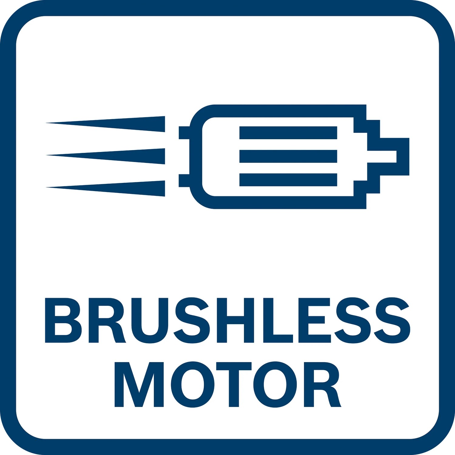 Symbol für bürstenlosen Motor der Bosch Professional Metalltrennsäge GCD 18V-355.