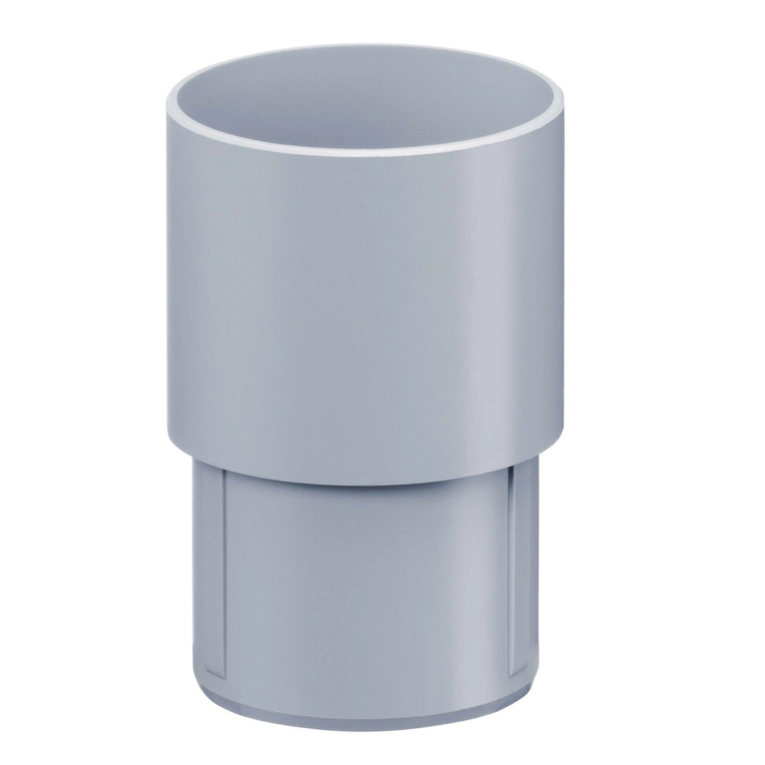 Inefa Fallrohrverbinder PVC DN 125 Grau Verbindungselement Fallrohr