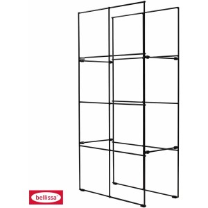 Bellissa Vertikales Pflanzregal Filo 2x4, Stahl, pulverbeschichtet, für vertikalen Garten.