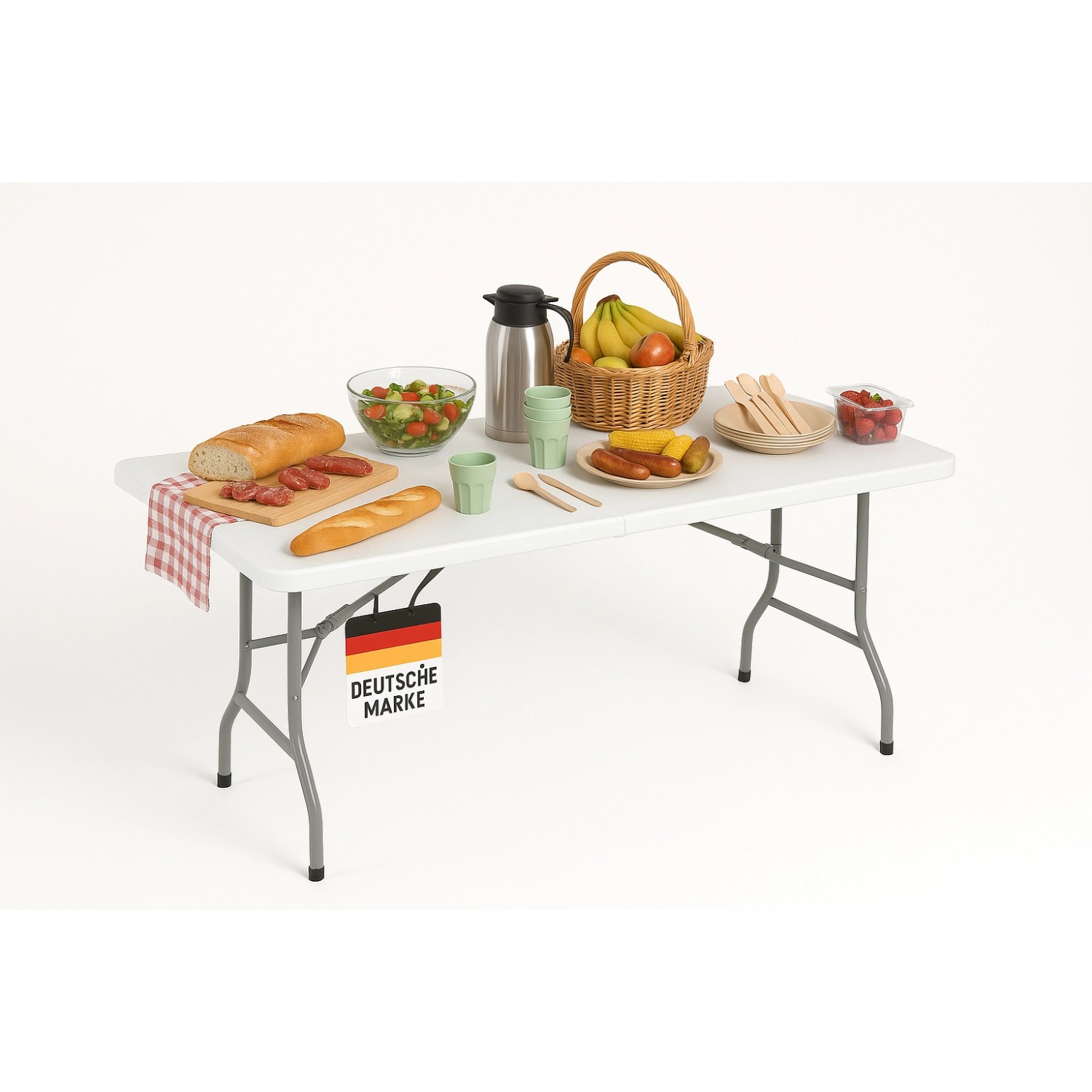 Albatros Buffettisch Klapptisch Weiß