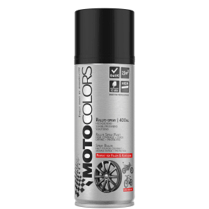 MotoColors Spraylack Ralley 400ml Sprühfarbe Schwarz Glanz