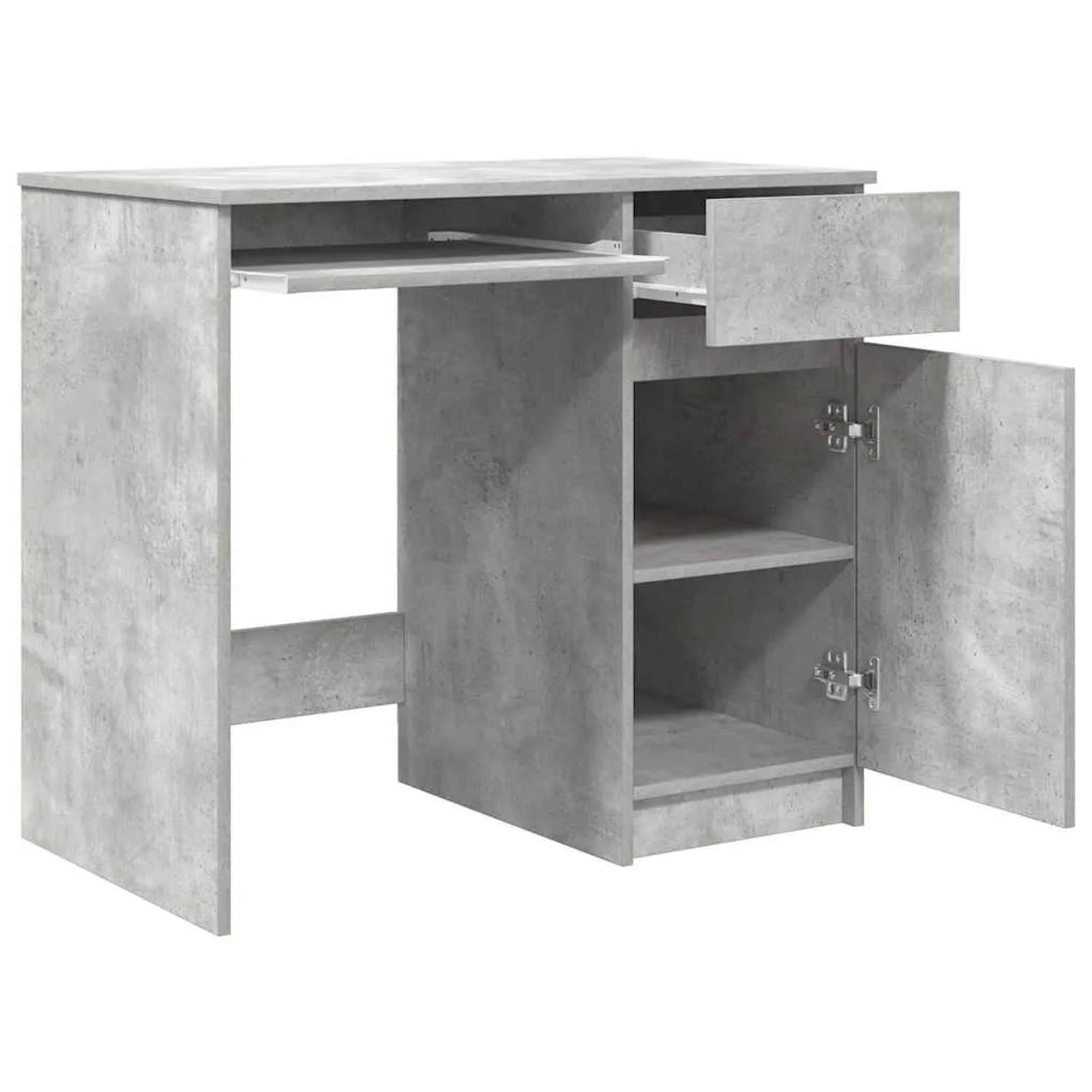 vidaXL Schreibtisch Betongrau 86x49x76 cm Holzwerkstoff 861826_5