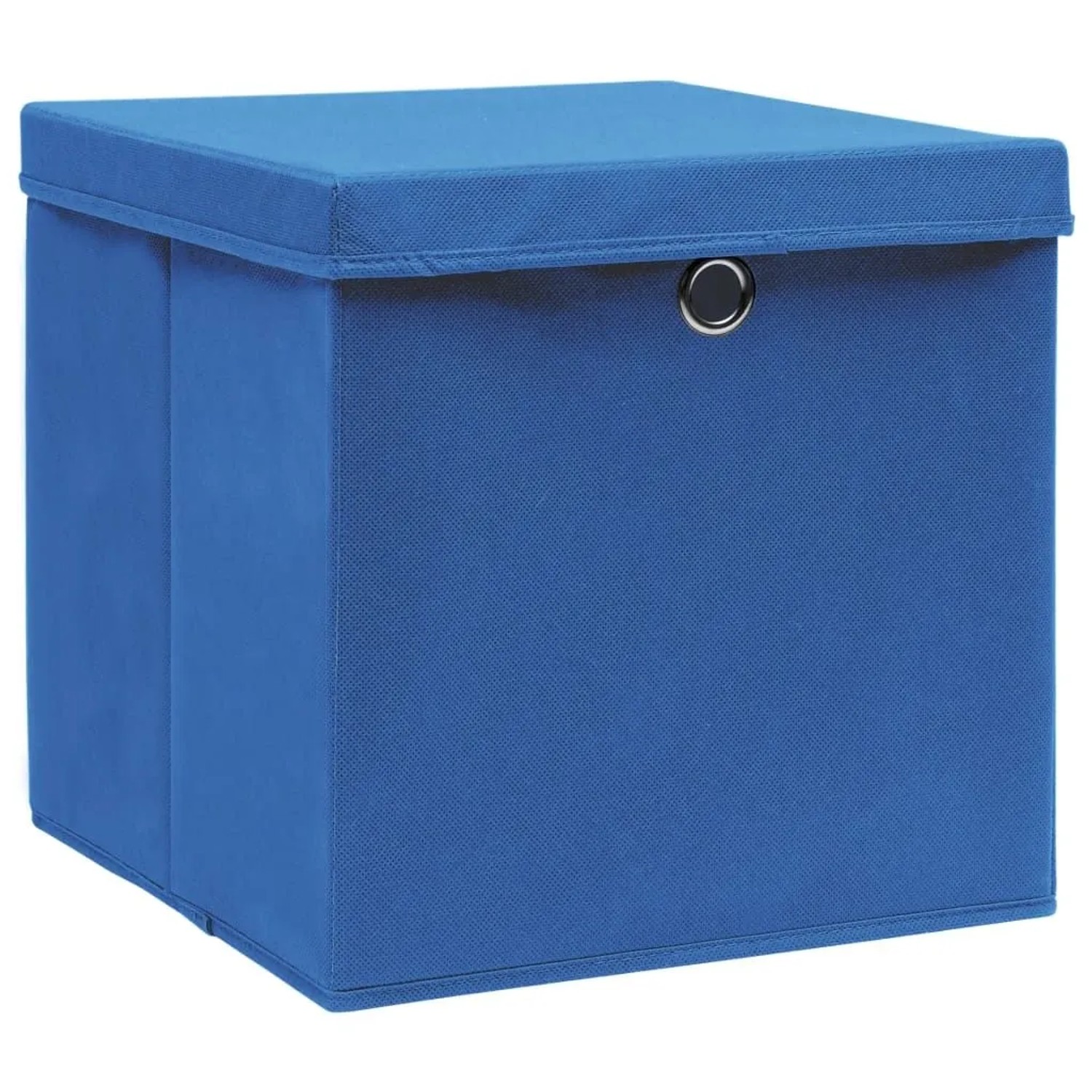 vidaXL Aufbewahrungsboxen mit Deckeln 10 Stk 28x28x28 cm Blau 325198