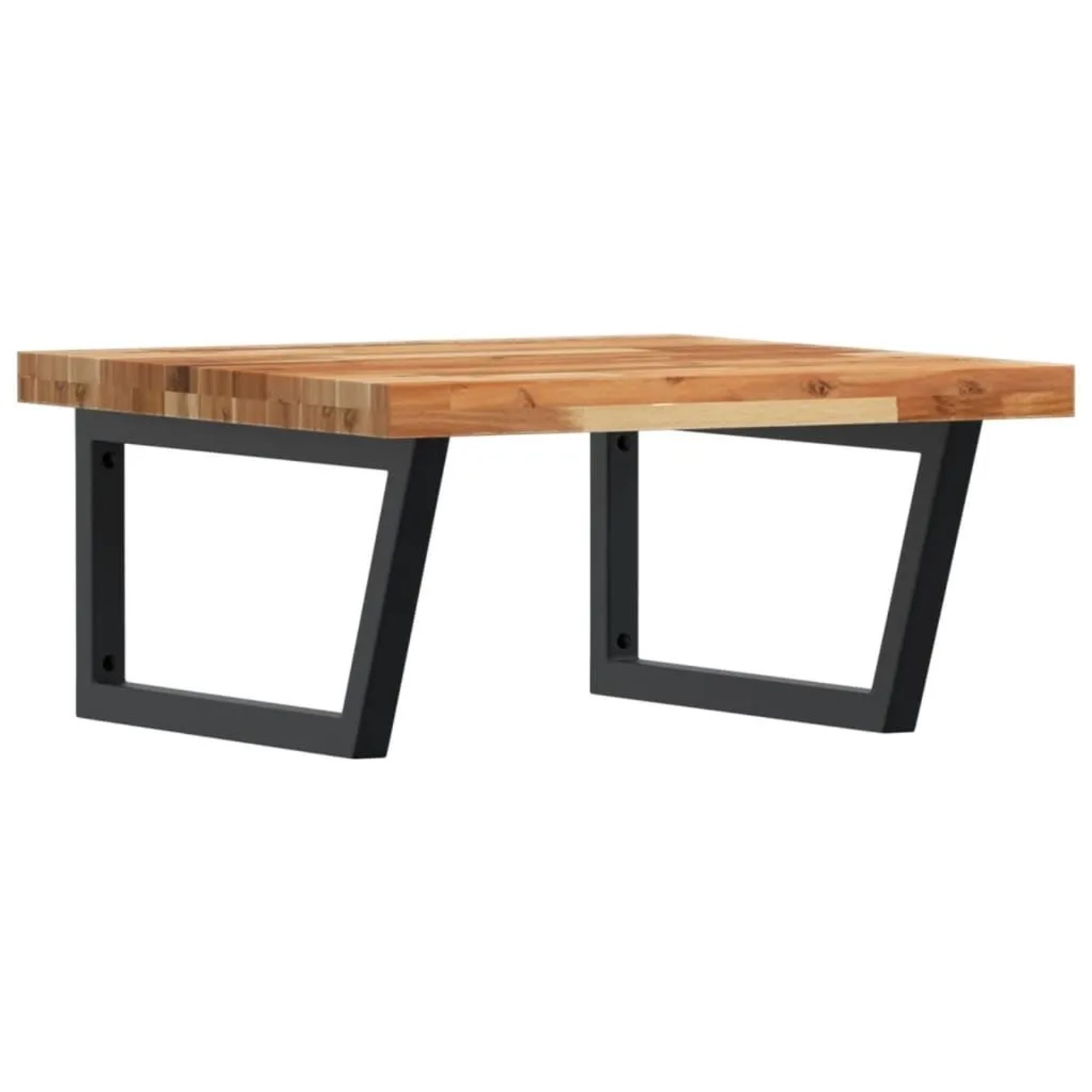 vidaXL Waschbeckenregal Wandmontage Stahl und Akazienholz 3302887 günstig online kaufen