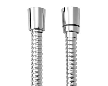 Gedy INOX Brauseschlauch Aus Edelstahl, 150 Cm – Gebürstet, Verdrehsicher & Mit Wasserspar-Funktion