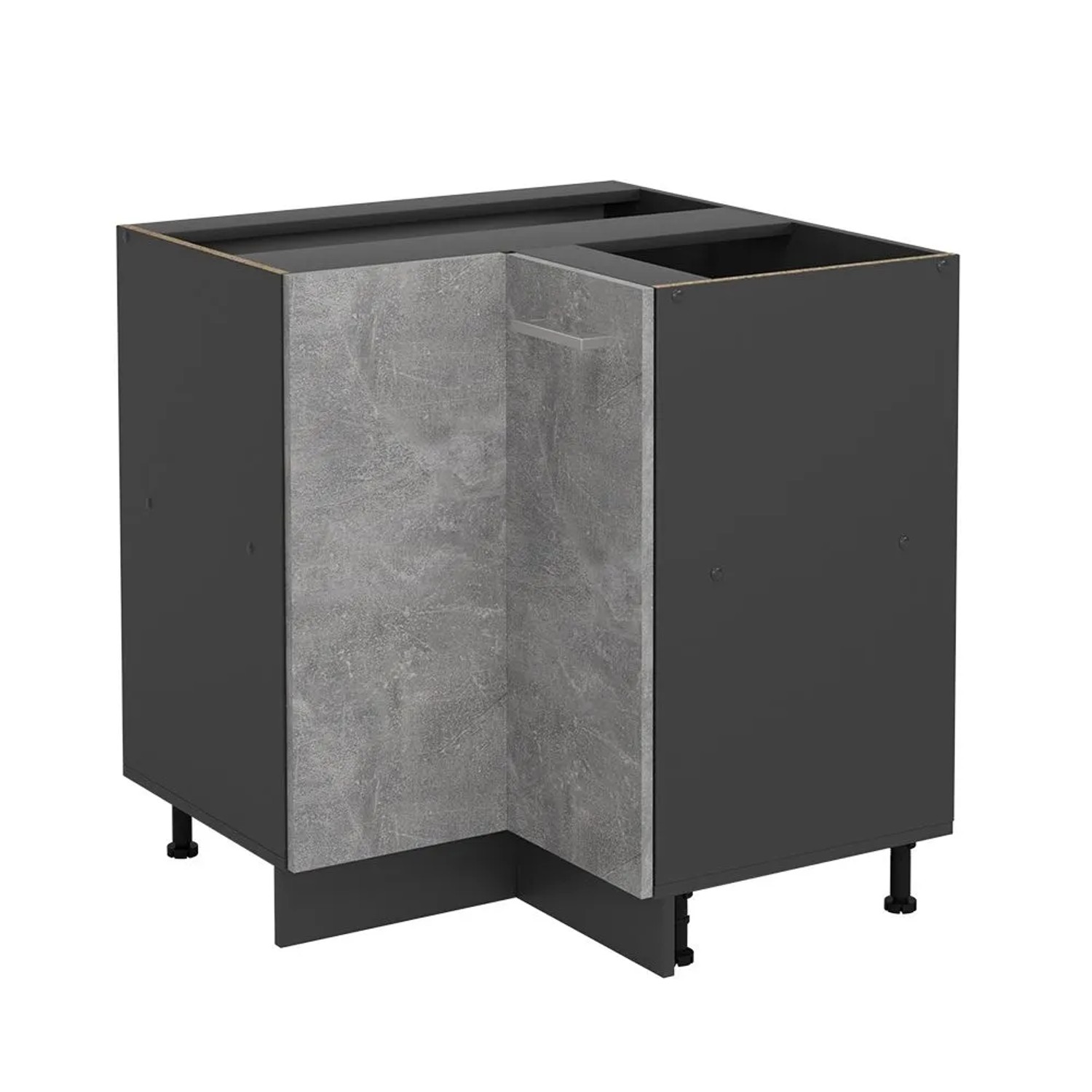 Vicco Eckunterschrank R-Line Beton 76 x 82 ohne Arbeitsplatte Art Nr 53488