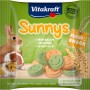 Vitakraft Sunnys Nager-Snack, Gemüse-Tabs mit lachenden Gesichtern für Kaninchen, Meerschweinchen und Hamster.