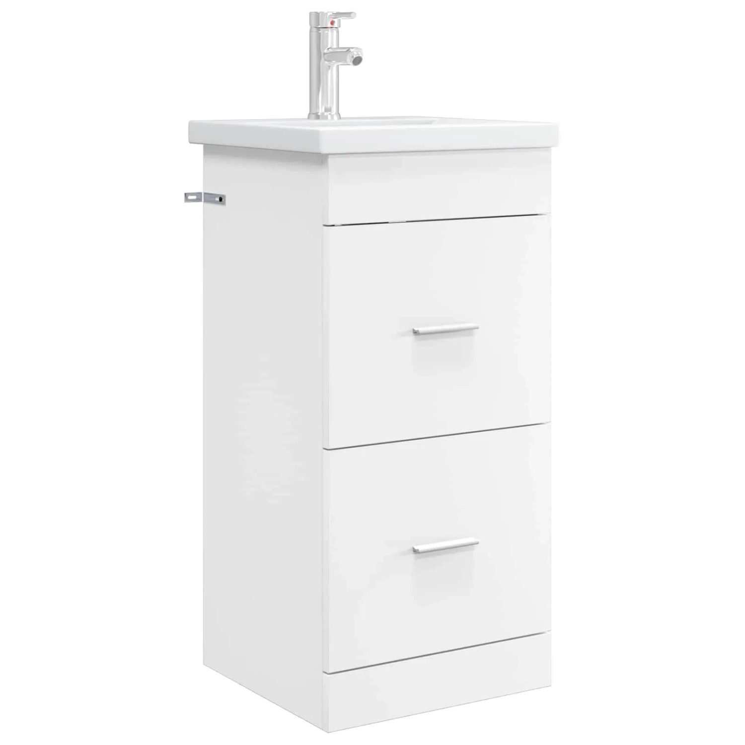 vidaXL Badezimmerschrank mit Waschbecken Weiß 42 x 40 x 84,5 cm 890696