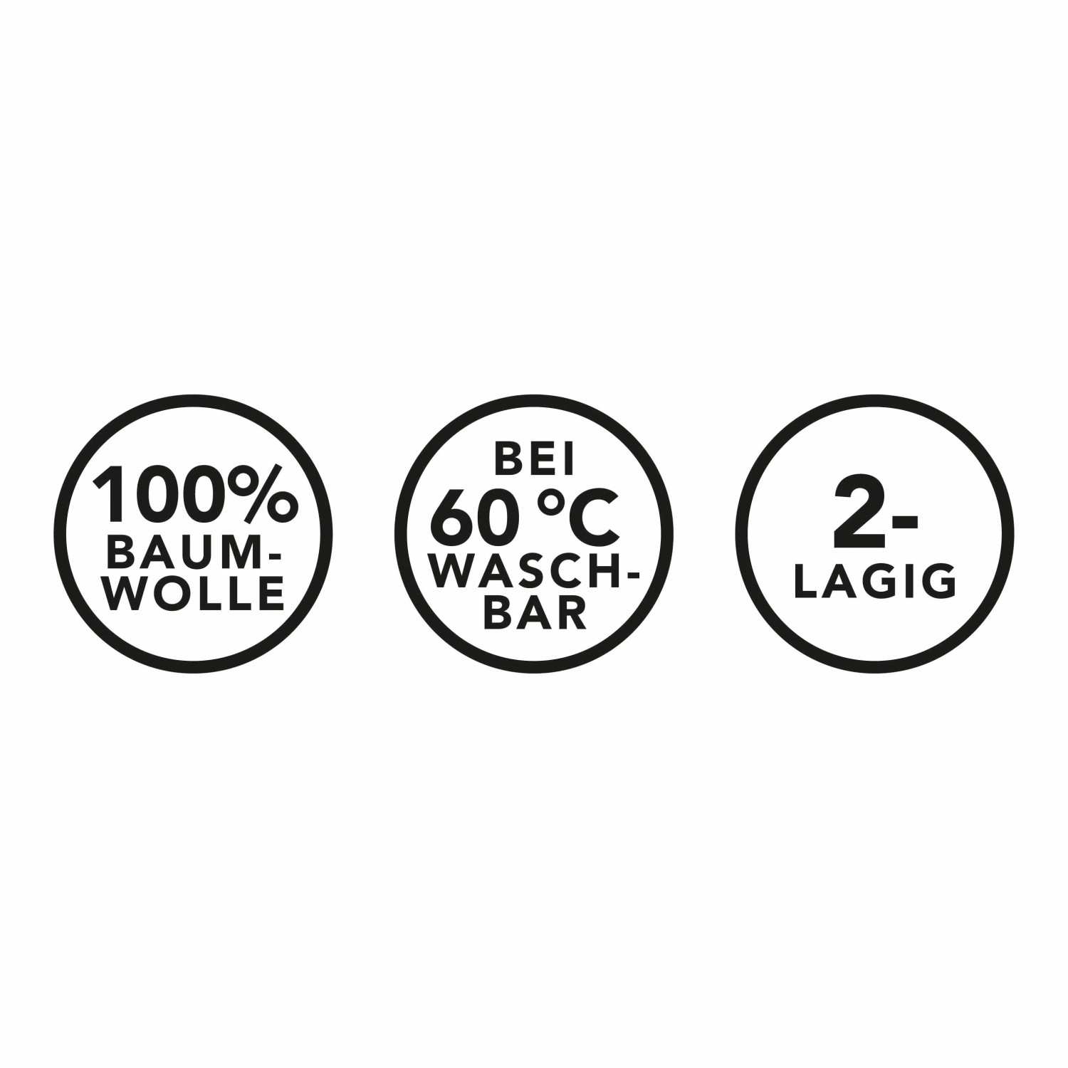 Mund-Nasen-Schutz: 100% Baumwolle, waschbar bei 60°C, 2-lagig.