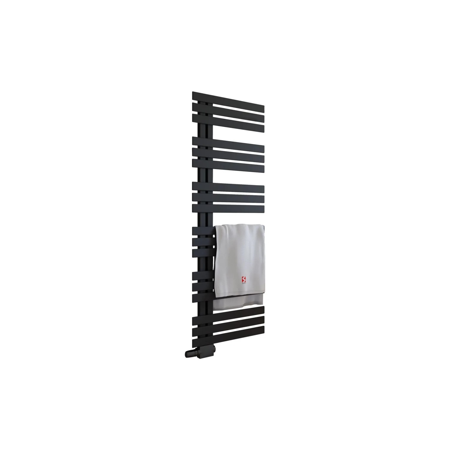 Schulte Emma Badheizkörper 50 x 150 cm 602 W Mittelanschluss Schwarz