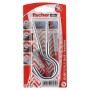Fischer Dübel DuoPower 10x50 mit Rundhaken, 2er-Pack. Universaldübel für sicheren Halt in verschiedenen Baustoffen.