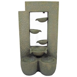 Acqua Arte Gartenbrunnen Bern mit mehreren Schalen in Steinoptik für den Außenbereich.