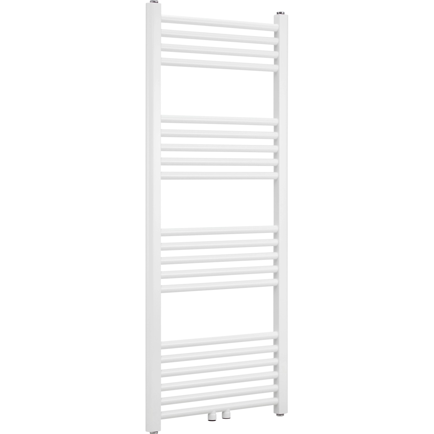 Weißer Badheizkörper Wuppertal MA 453W, 120x50 cm, ideal als Handtuchwärmer.
