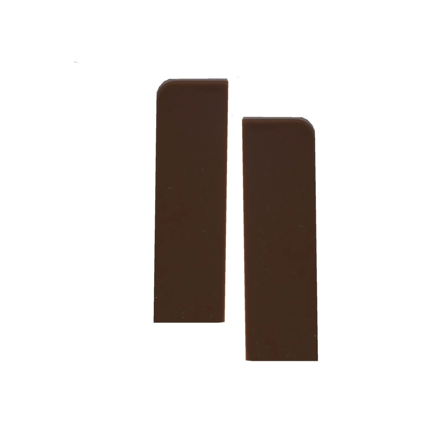 Kosche Endkappen für Kosche Sockelleiste 16 mm x 58 mm Braun 2 Stück