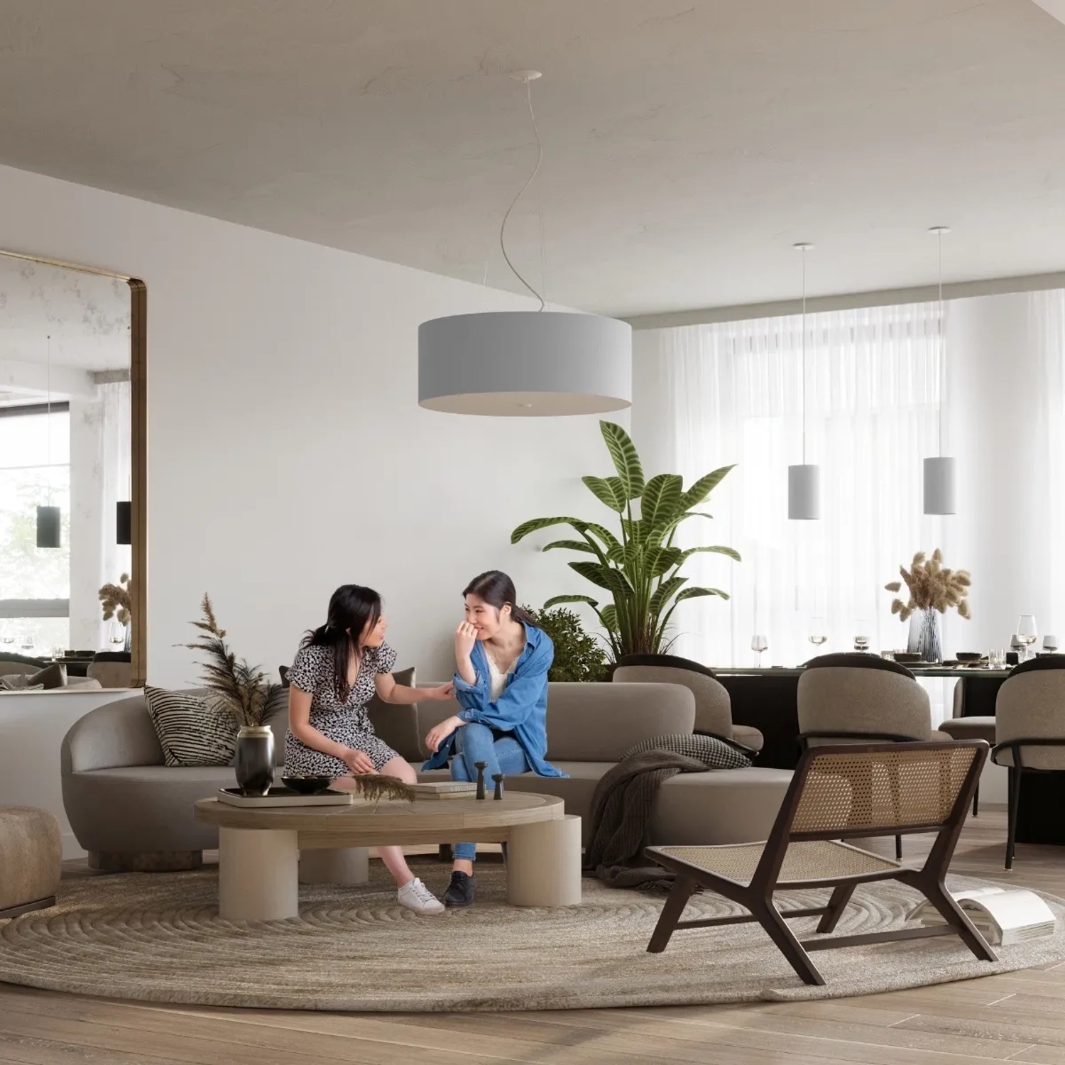 Sollux Lighting Kronleuchter Otto 70 Weiß kaufen bei OBI