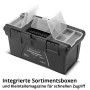 STAHLWERK Werkzeugkoffer mit Sortierboxen, leer, für Werkzeug und Kleinteile.