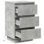 vidaXL Nachttisch mit Beton Grau 39 x 34,5 x 65 cm Holzwerkstoff 869629_5