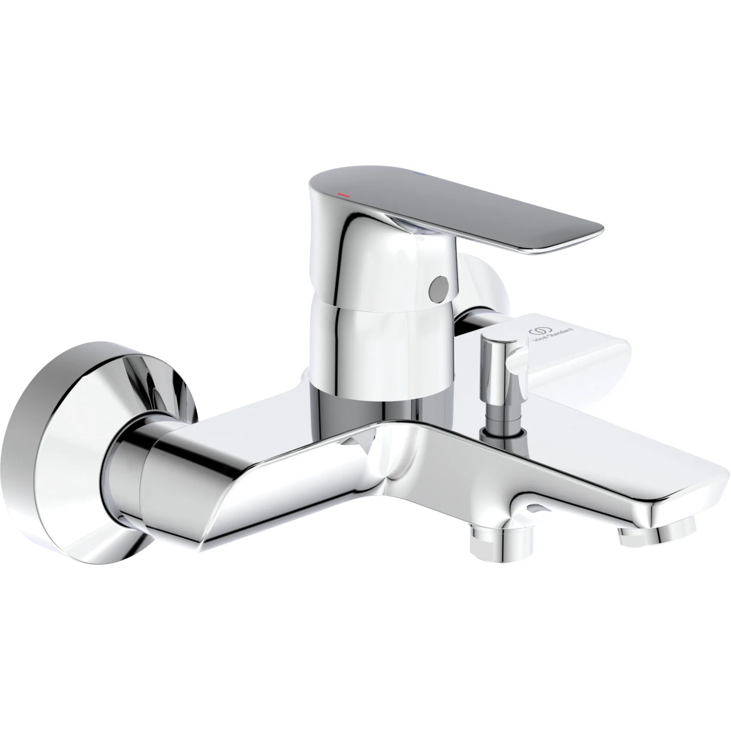 Ideal Standard Connect Air Wannenarmatur AP Chrom, Aufputz-Badarmatur für die Wandmontage.