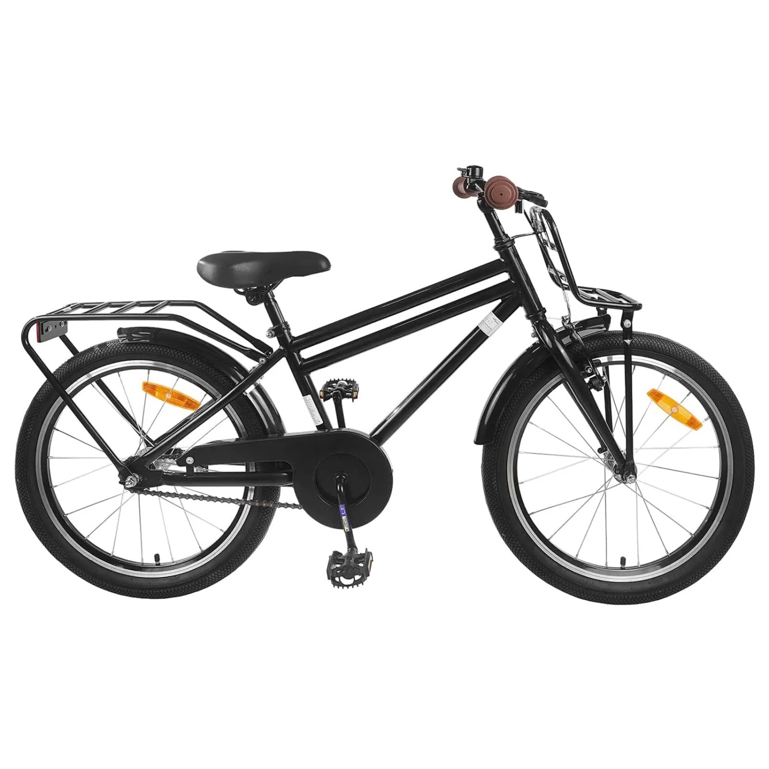 vidaXL Kinderfahrrad 20 Zoll für 6-11 Jahre Alt Schwarz 42009257