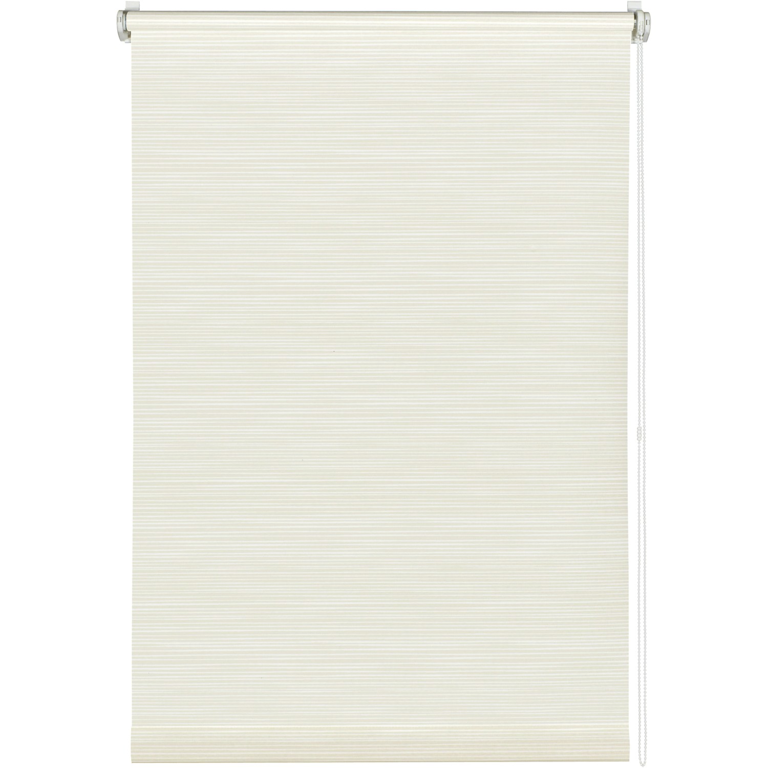 Gardinia EasyFix Rollo Dekor Streifen 60 cm x 150 cm Weiß-Beige günstig online kaufen