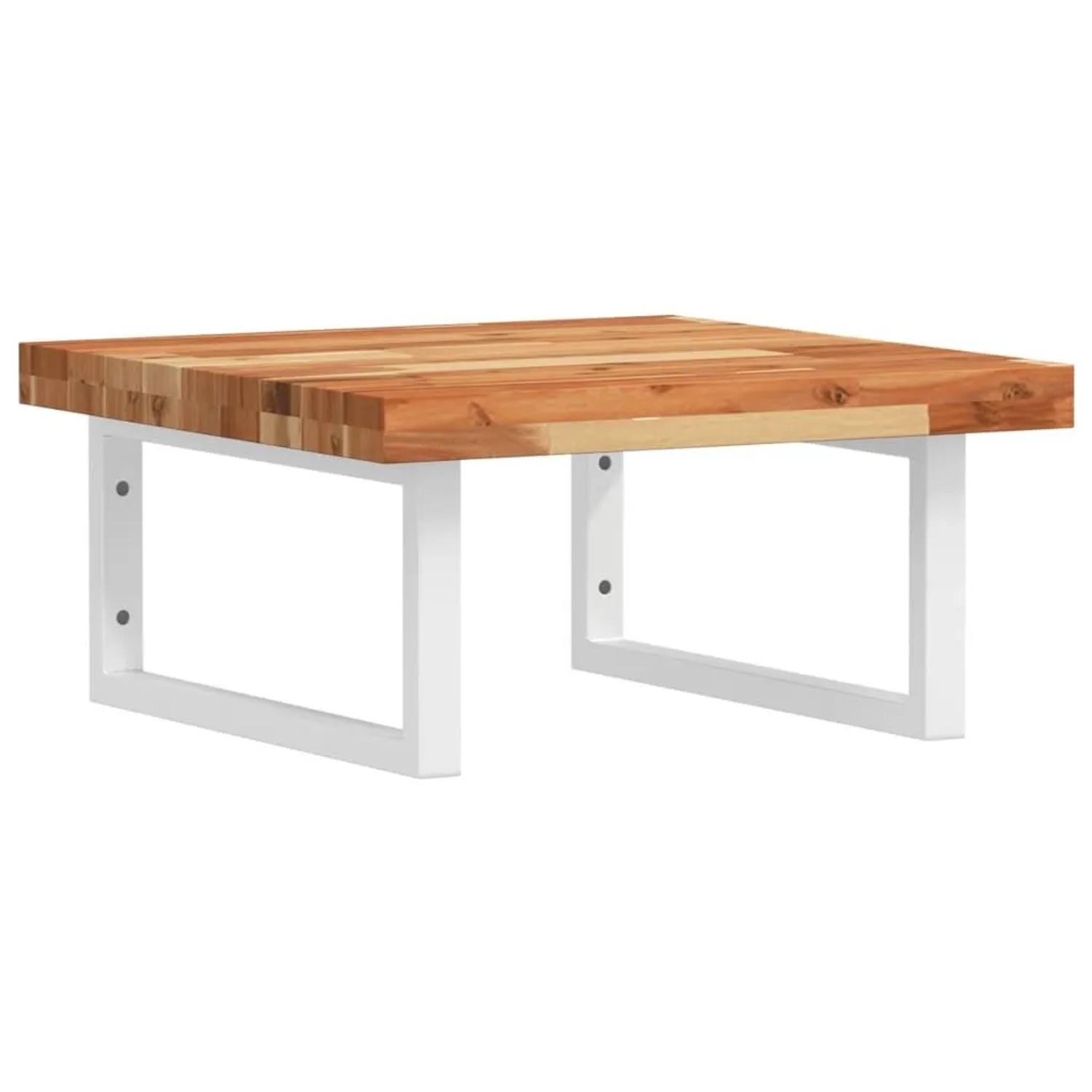 vidaXL Waschbeckenregal Wandmontage Stahl und Akazienholz 3302772
