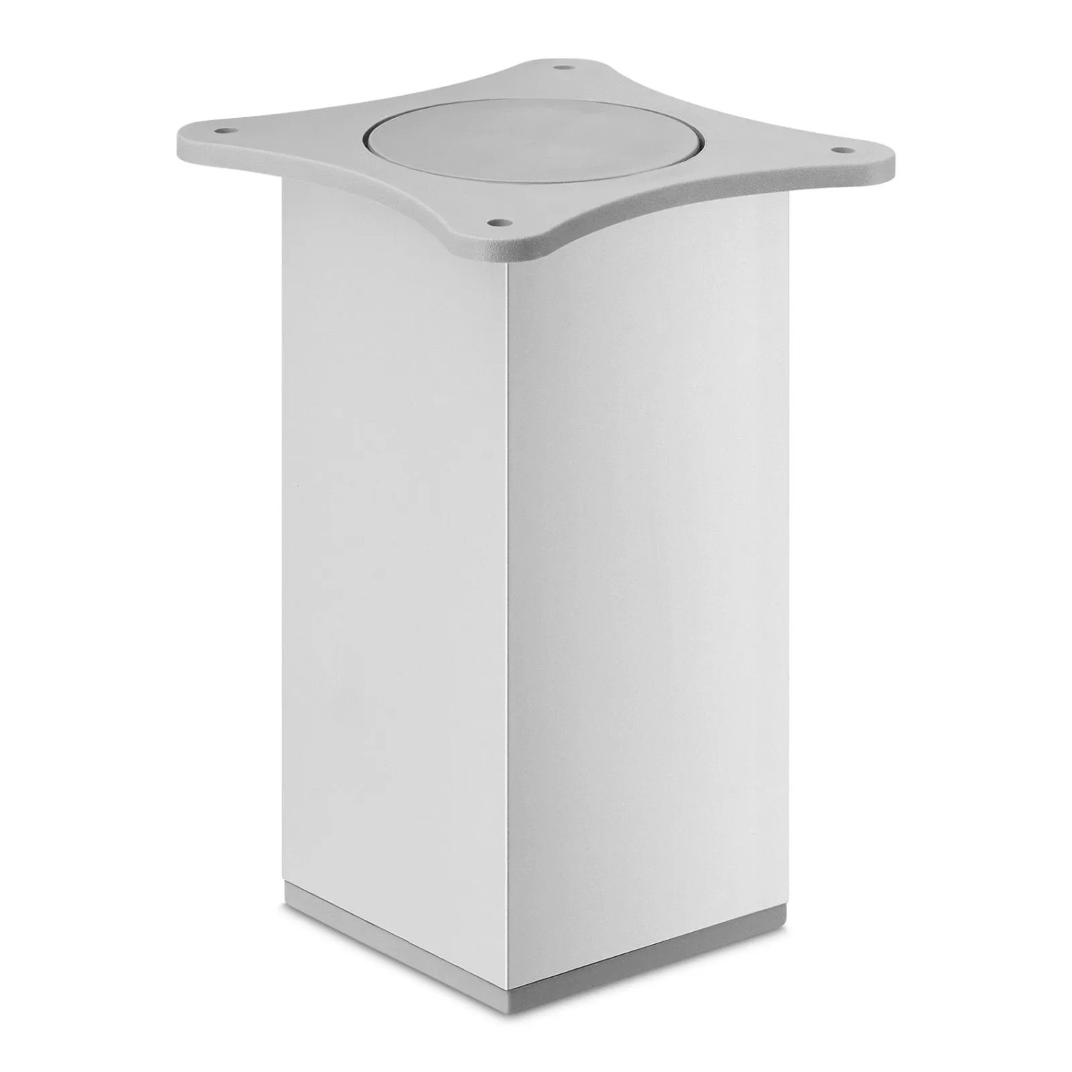 SOTECH Möbelfuß QUEBEC II 65 x 65 mm Höhe 150 mm Silberoptik Eloxiert