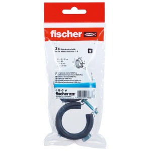 Fischer Gelenkrohrschelle FGRS Plus 1 im Set, zur Schallschutzrohrbefestigung.