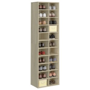 vidaXL Schuhschrank Sonoma-Eiche 54x34x183 cm Holzwerkstoff 800372