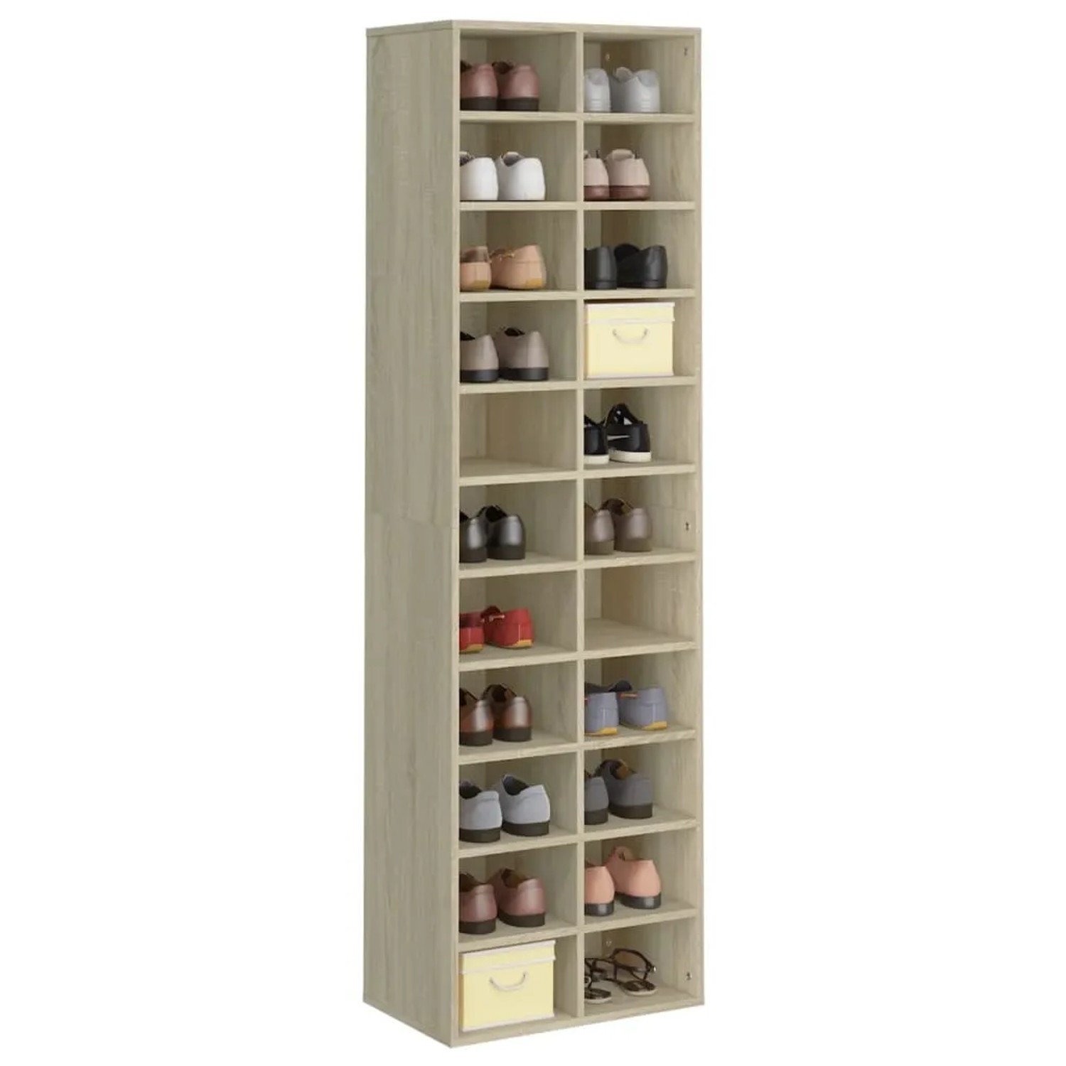 vidaXL Schuhschrank Sonoma-Eiche 54x34x183 cm Holzwerkstoff 800372_3