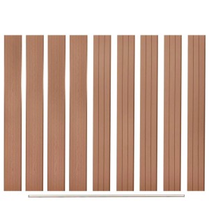 vidaXL Ersatz-Zaunbretter 9 Stk, WPC 170 cm Braun 45039