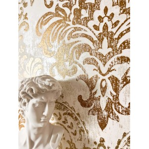 Newroom Vliestapete Sullivan Weiß Barock Vintage Strukturiert FSC®