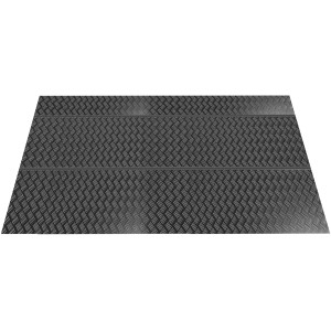 Floraworld Aluminium-Boden für Premium Systemgerätehaus, geriffelt.