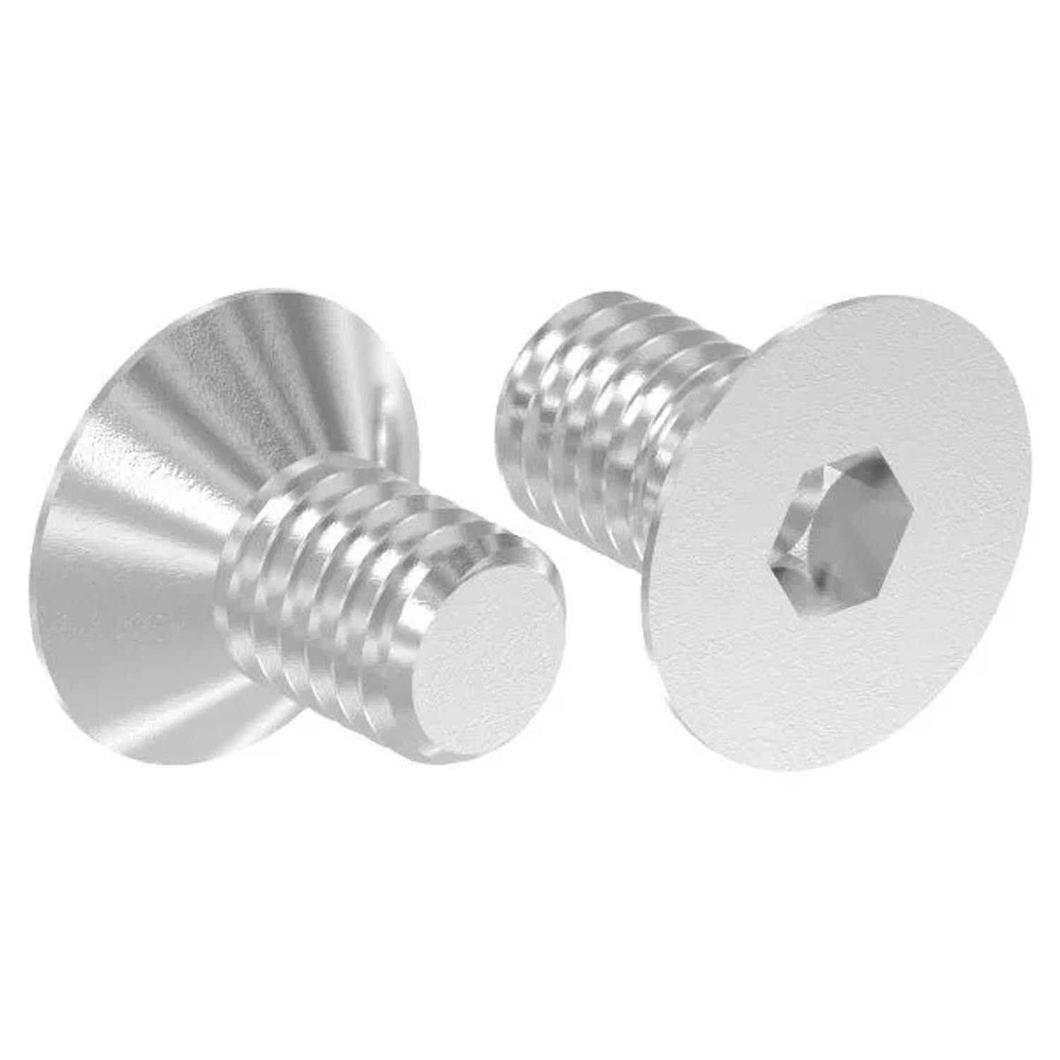 FeNau Senkkopfschraube V2A Edelstahl M6x10 Mit Innensechskant ISO 10642